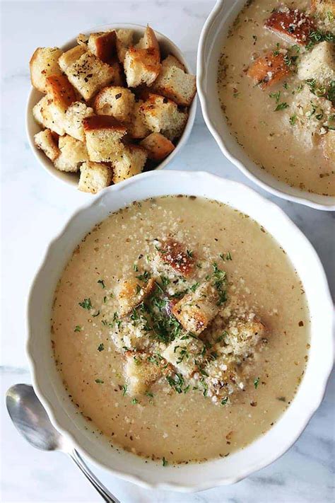 Garlic And Bread Soup